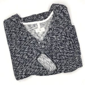 Lou & Grey | Black & White Heathered Sweater